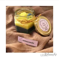 آلینا کندل-شمع عطری شش ضلعی با رایحه اسطوخودوس ا دست ساز