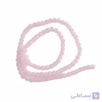 سنگ کریستال تراش خورده سایز 6 رنگ صورتی مات
