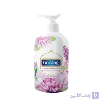 مایع دستشویی صدفی گلرنگ مدل گلدار بنفش 500 گرم ا Golrang Hand Wash Liquid Pearl 500gr