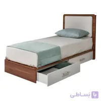 تخت یک نفره آمیتیس ۹۰ بدون چراغ خواب