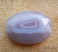 سنگ عقیق کبود طبیعی ایرانی کد 694614