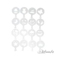 شابلون قهوه مدل parsam مجموعه 16 عددی