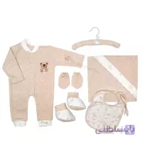 ست لباس بیمارستانی نوزادی 7 تکه طرح خرس قهوه ای مادرکر Mothercare