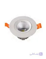 چراغ COB سقفی توکار 10 وات گرد متحرک سان لوکس مدل ACD10R