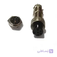کانکتور فلزی نظامی6 پین قطر 16 میل