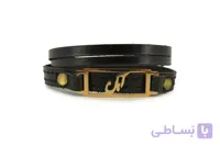 دستبند چرم طبیعی اسپرت نشان ماه تولد (آبان)
