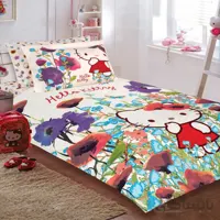 نیم ست ملحفه 90 رانفرس طرح هلوکیتی Hello Kitty