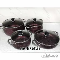سرویس قابلمه گرانیتی خمره ای کدبانو زرشکی