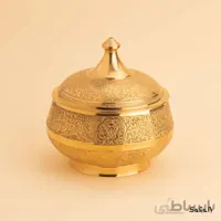 شکلات خوری برنجی طلایی مدل کارل سایز 2