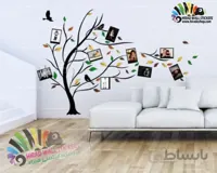 استیکر و برچسب دیواری درخت قاب عکس و خاطره ها کد h1518