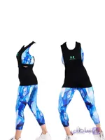 ست تاپ نیمتنه لگ ورزشی زنانه under armour ا Half body top set and womens sports leg under armour