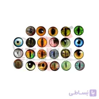 طلق ترنسپرنت رنگی (مدل چشم عروسک)