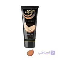 ضد آفتاب SPF40 کرم پودری انواع پوست (رنگ بژ طبیعی 3) فیتووان ا ( Phyto one Sunscreen cream SPF40 foundation effect (All Skin) )