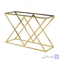کنسول استیل طلایی مدرن مدل زرین