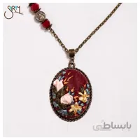گردنبند دست ساز برنجی گلدوزی مدل 1710