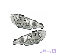چراغ جلو چپ (راننده) جمع ساز مناسب پژو 206