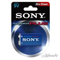 باتری کتابی 9 ولت سونی مدل Stamina Plus 6MA6 بسته 1 عددی