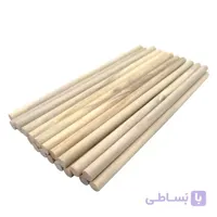 میله چوبی هنری صنوبر قطر 6 طول 140 میلی‌متر طرح ابر و باد بسته 21 عددی