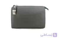 کیف دستی و دوشی اسپرت چرم طبیعی طوسی