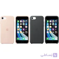 قاب سیلیکونی گوشی اپل ایفون Apple iPhone SE 2020 خاکستری تیره