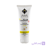 کرم تیوپی دست و صورت حاوی عصاره بابونه و بادام شیرین، ویتامین A ، E آدرا / Adra Nourishing face and body cream with Chamomil and Sweet Almond Oil