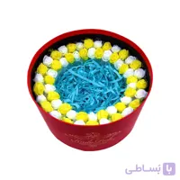 جعبه هدیه طرح دایره تزئین شده کد k1174