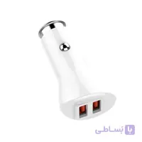 شارژر فندکی فست شارژ الدینیو مدل C511Q توان ۳۶ وات همراه با کابل Micro USB