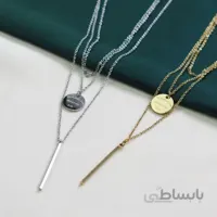 گردنبند سه لاین استیل