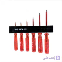 مجموعه پیچ گوشتی ستاره ایی 6عددی Tسوئیس تولز عایق برق