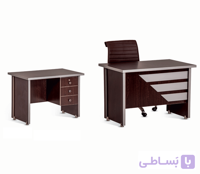 میز کارمندی چوبی 1متری آدیداس مدل MT_100b