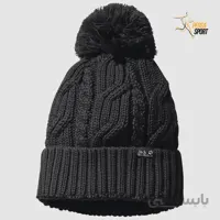 کلاه زمستانی جک ولفسکین STORMLOCK POMPOM BEANIE Black
