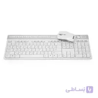 کیبورد و ماوس بی سیم تسکو مدل TKM7106W با حروف فارسی