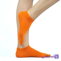 جوراب مچی ساده نارنجی بوم