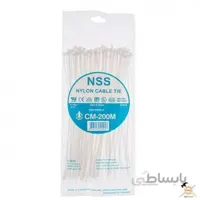 بست کمربندی پلاستیکی 20 سانت 100 عددی ان اس اس NSS