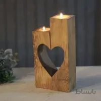 جاشمعی چوبی قلب وارمری