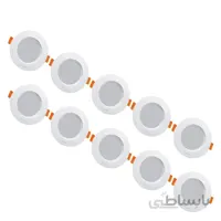 پنل ال ای دی توکار 9 وات سولاریس پارس شعاع توس بسته 50 عددی