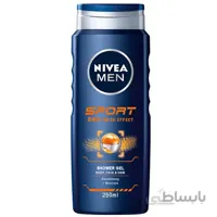 ژل شستشوی بدن (شاور ژل) اسپورت مردانه نیوآ (Nivea) اصل | مناسب بعد از ورزش، تازه کننده ۲۴ ساعته | ۲۵۰ میل ا Nivea Men Sport 24h Fresh Effect Body Face & Hair Shower Gel 250ml