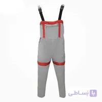 لباس کار دو بنده استخوانی قرمز