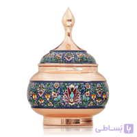 قندان سایز 2 مس و پرداز میراث