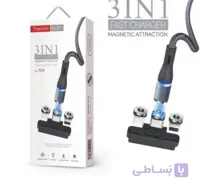 کابل تبدیل USB به لایتنینگ / microUSB / USB-C ترانیو مدل XS4 طول ۱ متر