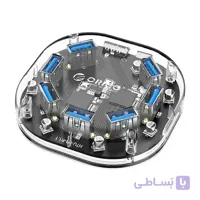 هاب یو اس بی 7 پورت اوریکو Orico 7 Port USB3.0 Transparent HUB H7U-U3