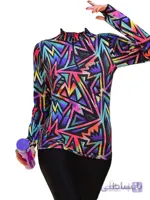 بلوز نیم زیپ فینگردار ورزشی زنانه Nike کد 03 ا Nike Womens Sports Finger Half Zipper Blouse Code 03