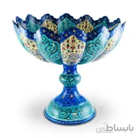 کاسه پایه دار میناکاری 30 سانت
