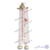 متر قد کودک خرس رنگ صورتی