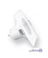 چراغ سقفی اکونومی 7 وات توکار لنز دار مربع EDC