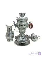سرویس سماور طوفان ۶ لیتر گل پیچ ساده