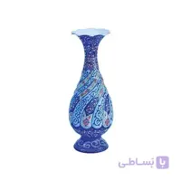 گلدان میناکاری طرح اسلیمی 20 سانتی متر