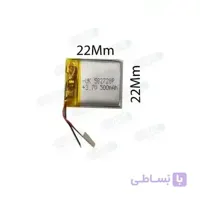 باتری هدفون بلوتوث لیتیومی تک سل 3.7V 500mAh دارای برد محافظ باطری کیفیت بالا 582728P 3.7V 500mah high quality battery