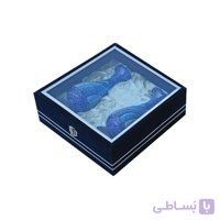 ست جفت گلدان میناکاری طرح اسلیمی 25 سانتی متر