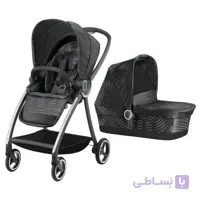 ست 2 تکه کالسکه و کریکات نوزاد Gb مدل Maris Lux black